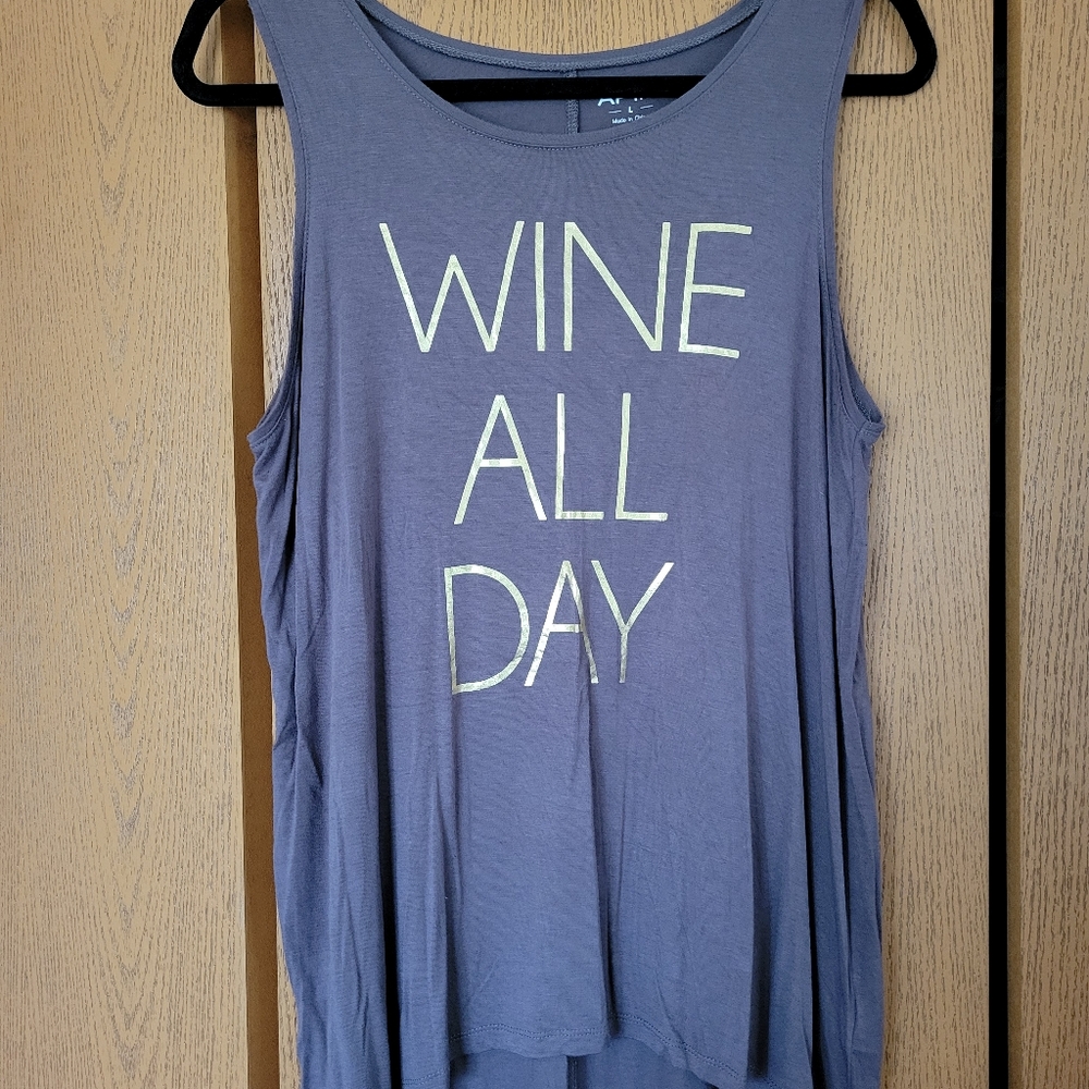 Apt 9 Wine All Day women's tank top